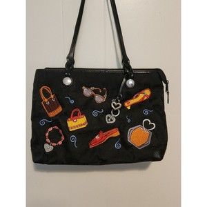 BRIGHTON Black w/ Embroidery Original Limited Edition Women Bag